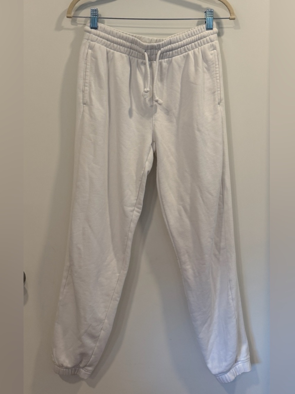 TNA AiryAF Fleece Joggers in White | Small